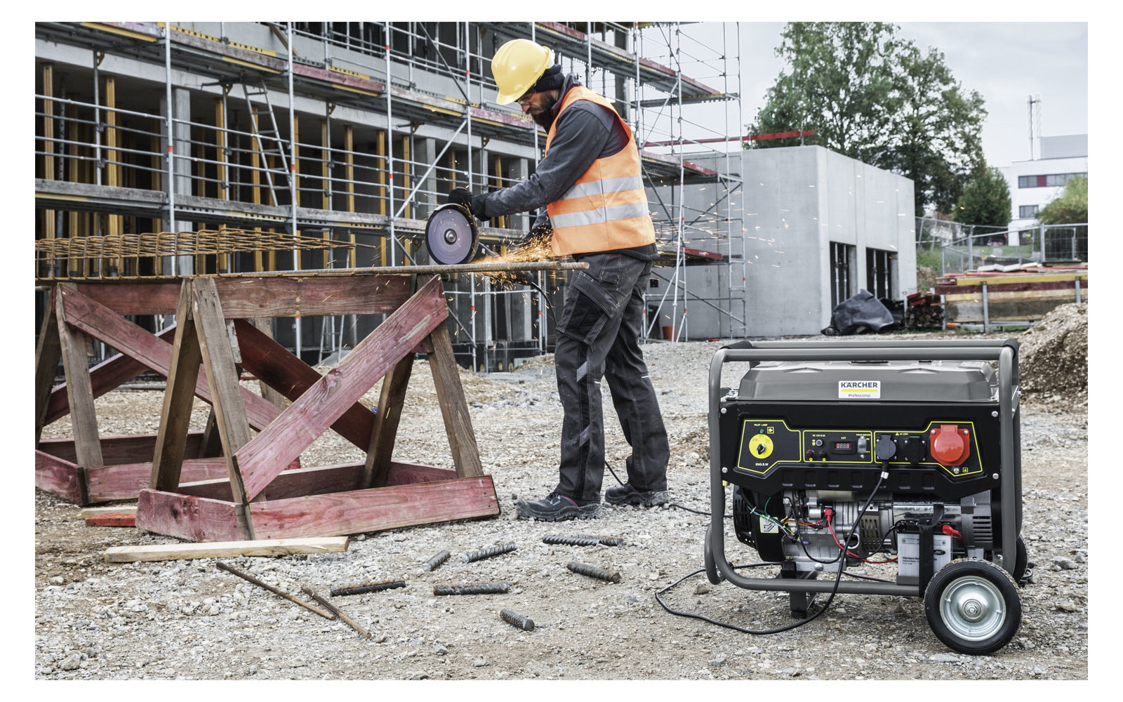 Kärcher PGG 8/3 Rahmengerät-Stromerzeuger / Drehstromgenerator 7 kW