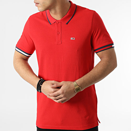 Polo Manches Courtes Regular Flag Cuff 2963 Rouge