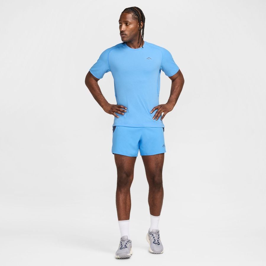 Nike T-shirt Running Dri-FIT ADV Solar Chase - Bleu/Noir