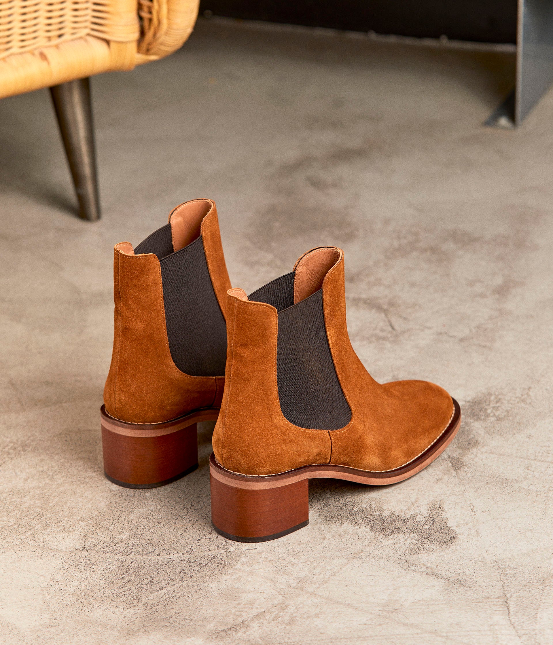 Boots velours Eléonora