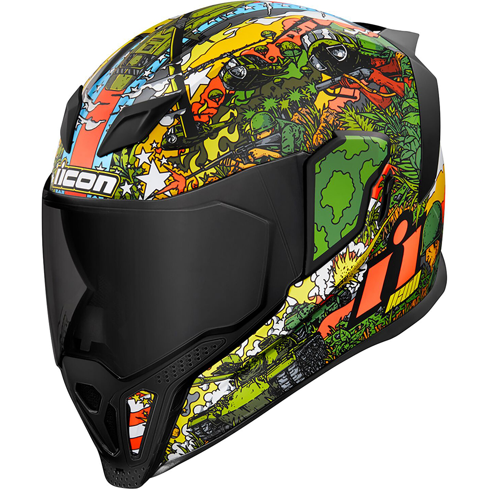 Icon - Casque Airflite GP23™ Vert / Orange / Jaune