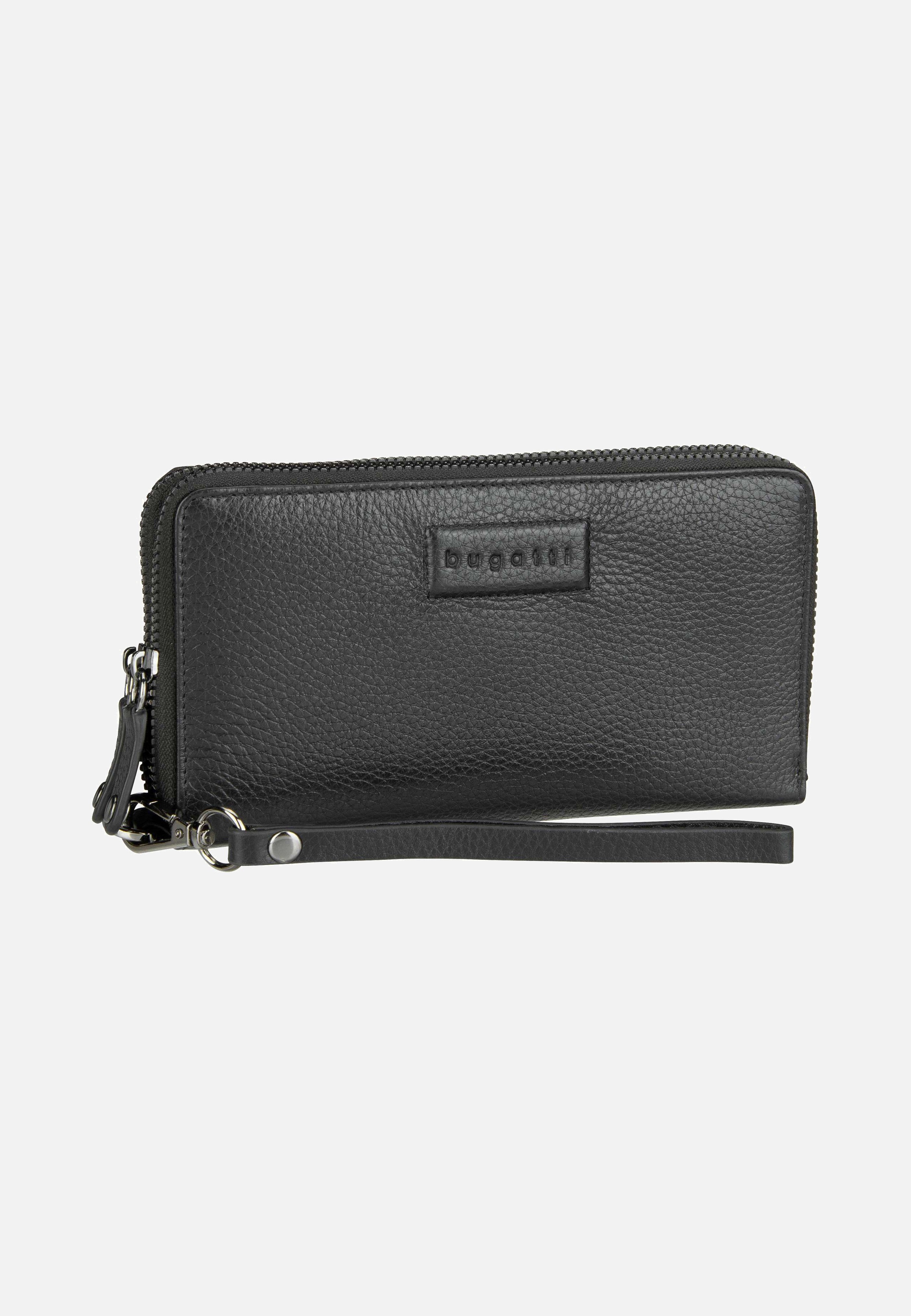 Elsa Ladies Double Zip Schwarz - Portemonnaie