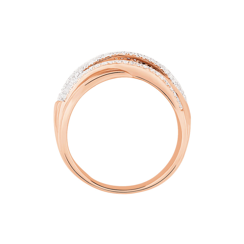Bague Elodea Or Rose Diamant