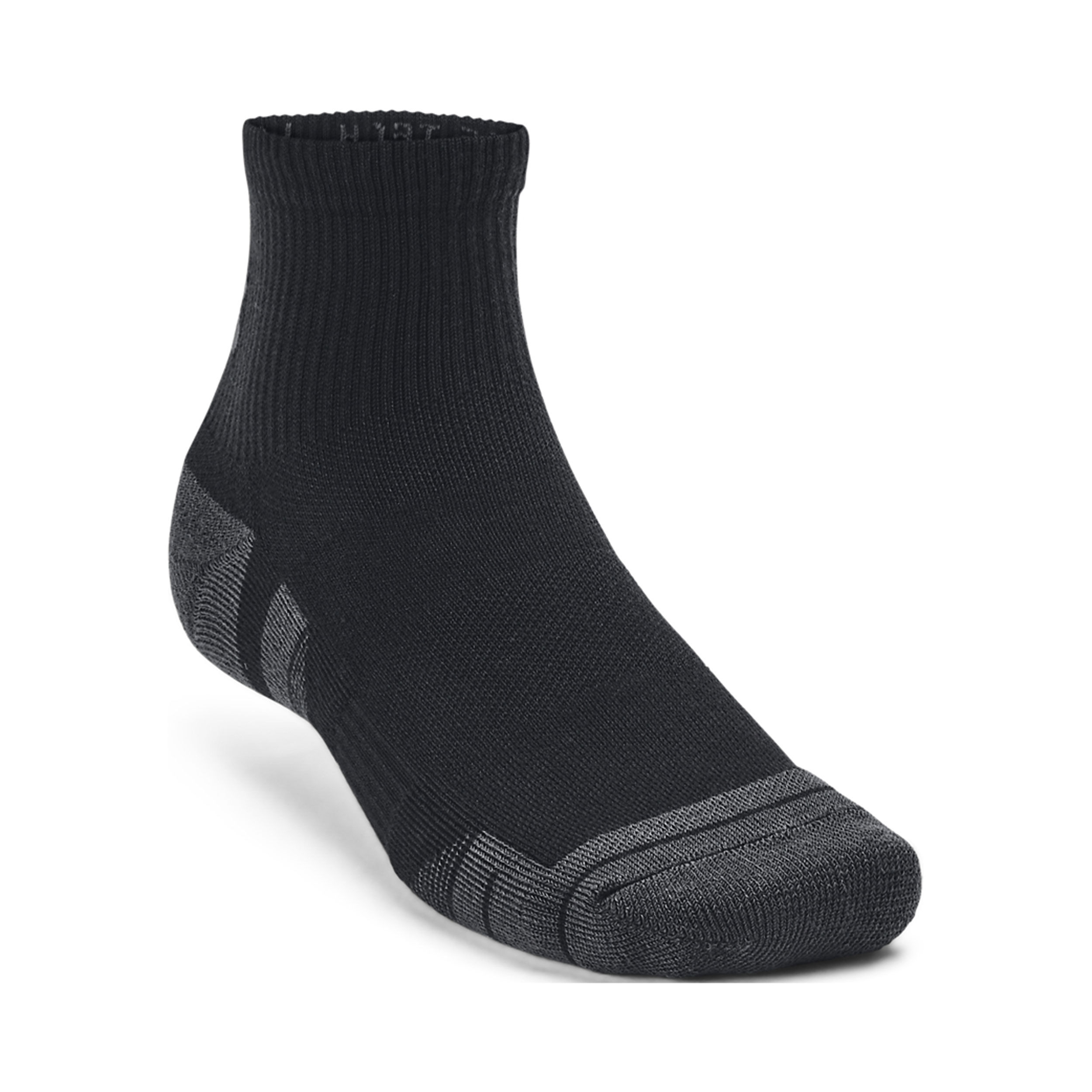 Under Armour Performance Tech Quarter Chaussettes De Tennis Pack De 3 - Noir
