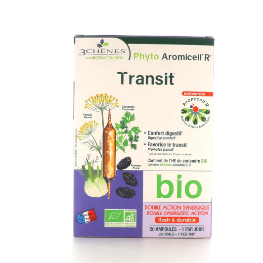 Les 3 Chênes Phyto Aromicell'R Transit ampoules - Confort digestif