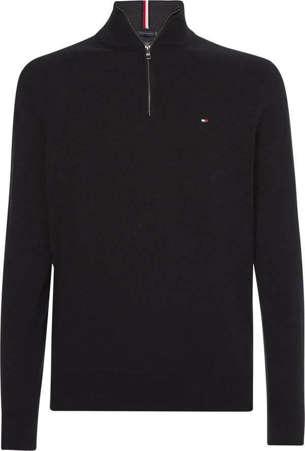 Tommy Hilfiger PIMA ORG CTN CASHMERE ZIP MOCK Bds