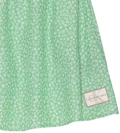 Calvin Klein Nederdel - Flower -  Grøn