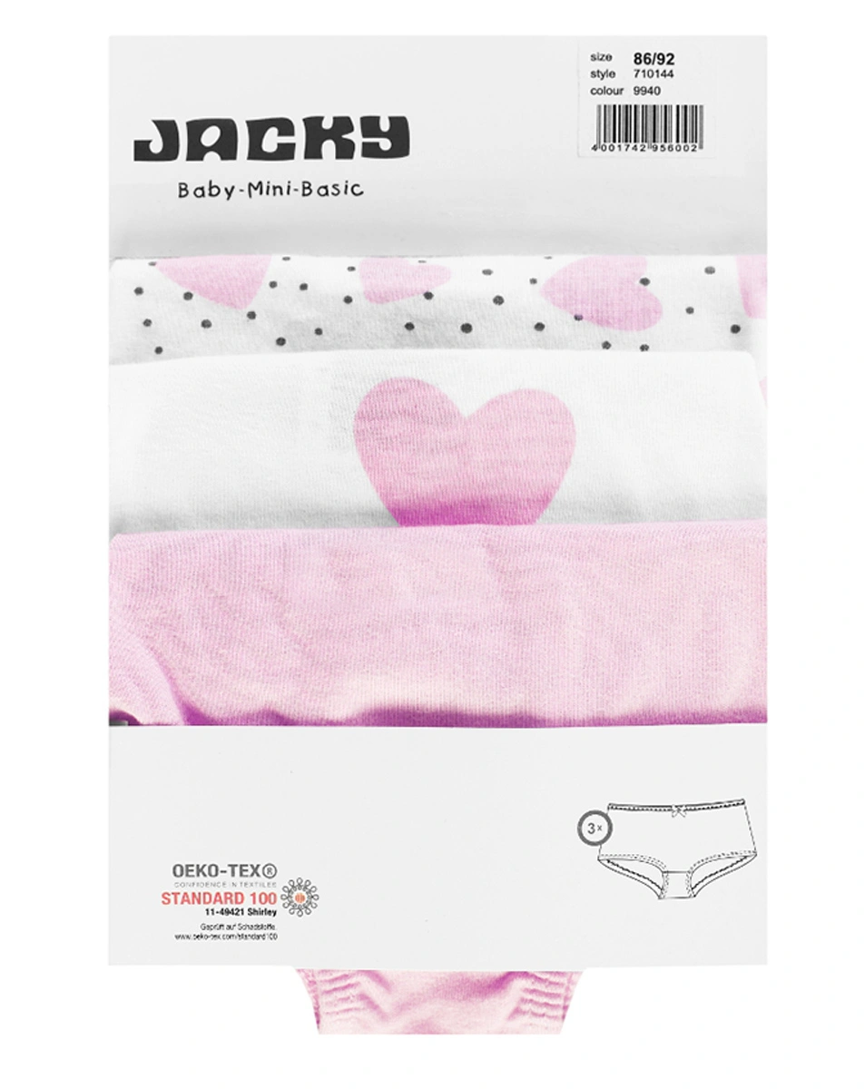 Panty HEARTS 3er-Pack rosa/weiß