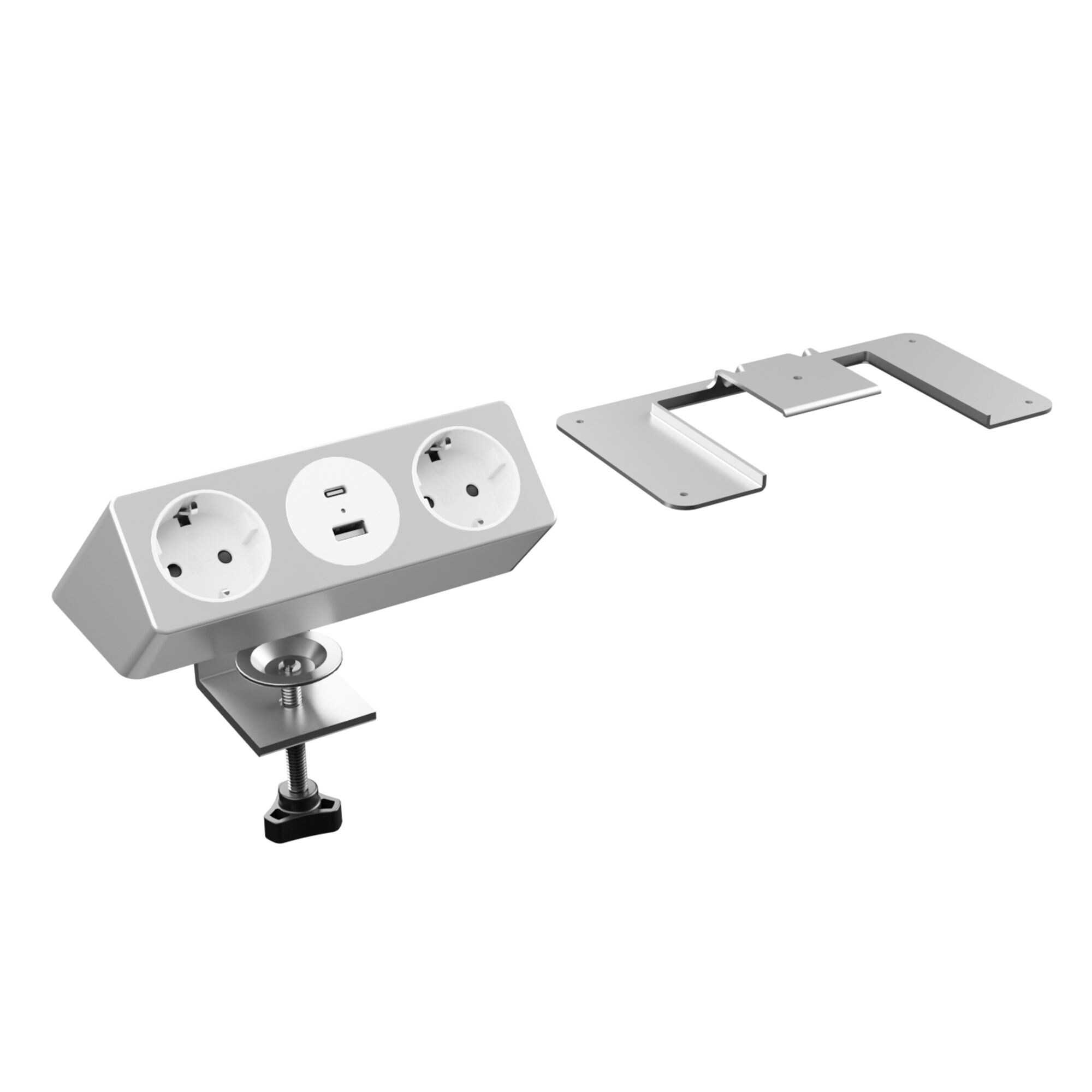 Nexura; 2er Klemmsteckdose USB-Port A/C; 230VAC; 16A