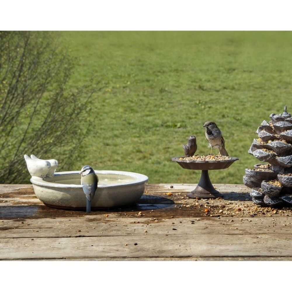 FUGLEBAD ESSCHERT DESIGN KERAMIKK 29,6X30,6X11CM SVART