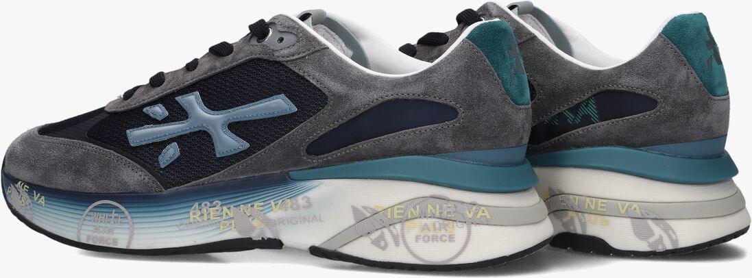 grijze premiata lage sneakers moerun