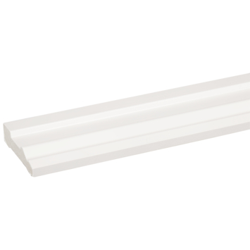 Deurlijst grenen wit gelakt 15x57mm 270cm