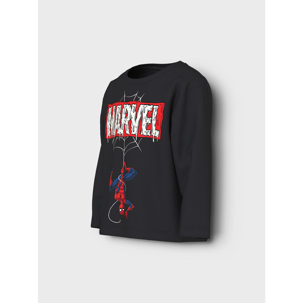 Køb Name It Black Nmmsuler Spider Nreg Ls Top Mar