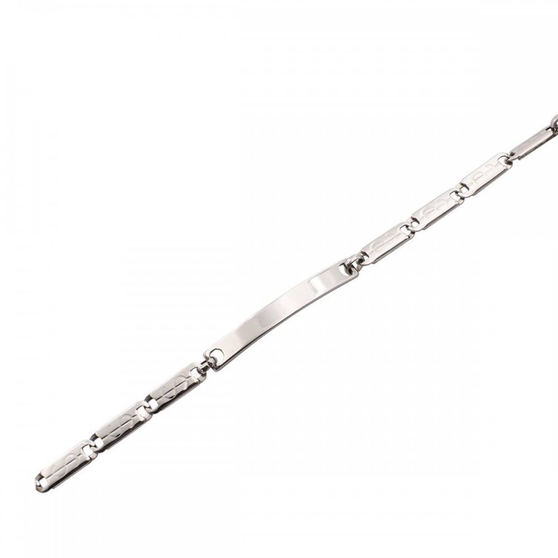 Gourmette Bracelet Acier Femme