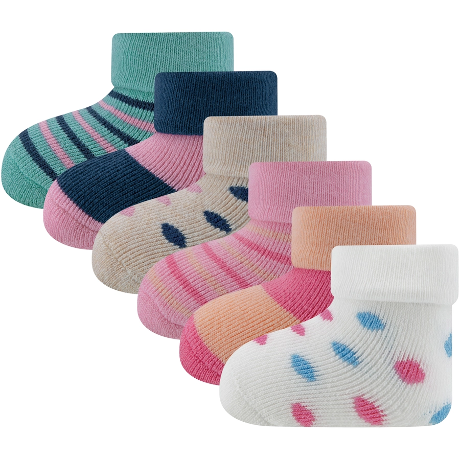 Ewers Babysöckchen 6er Pack PunkteRingel