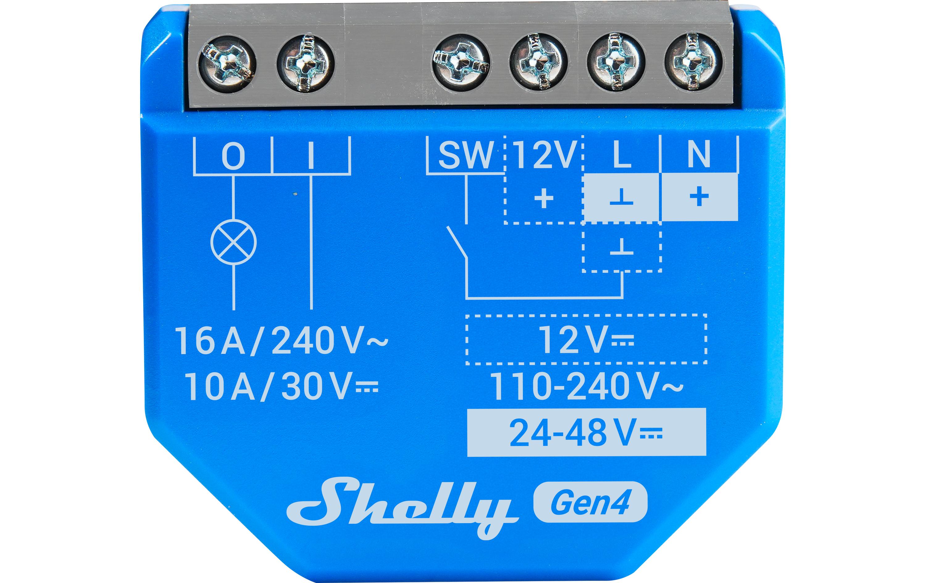 WLAN-Schaltaktor Plus 1 Gen4 WiFi-Switch Blau, 16 AWi-Fi-gesteuerter, intelligenter Schalter