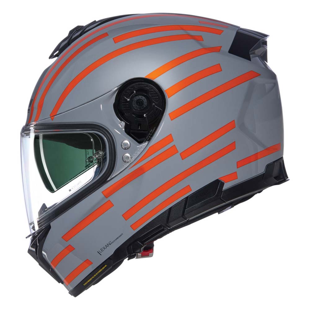Nolan - Casque N80-8 Veloce N-Com Gris / Orange / Brillant