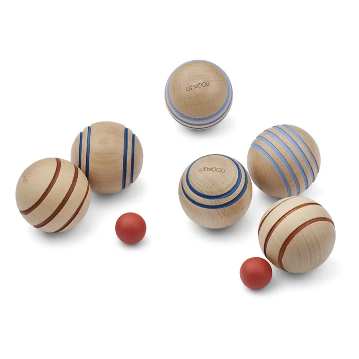 Liewood Jeu de pétanque en bois Sisse | Bleu