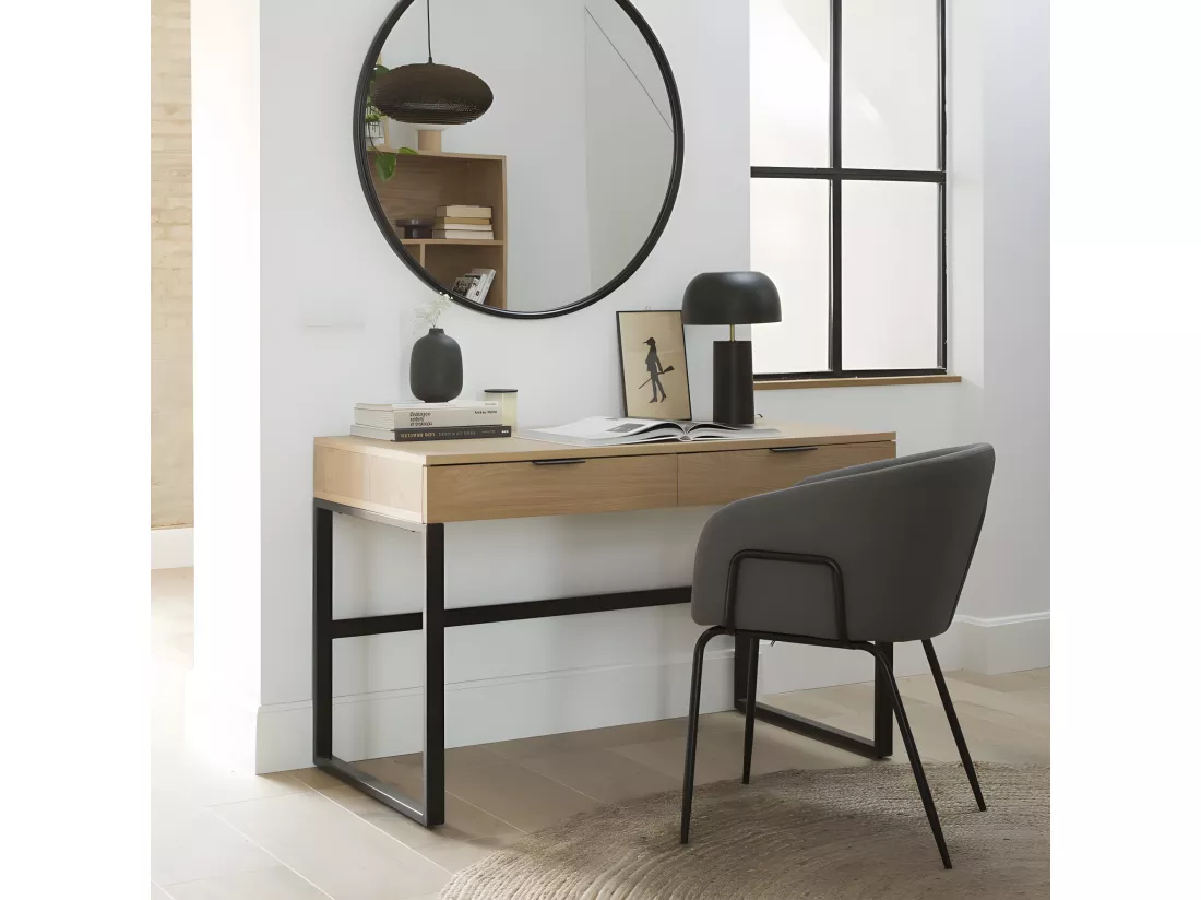 Bureau effet bois naturel 120x75