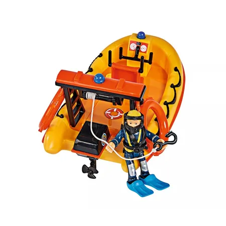 Simba Feuerwehrmann Sam Neptune, Boot mit Figur