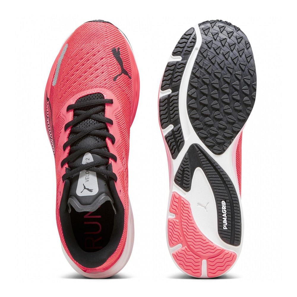 Puma VELOCITY NITRO 2 - Chaussures running Homme fire orchid/puma black