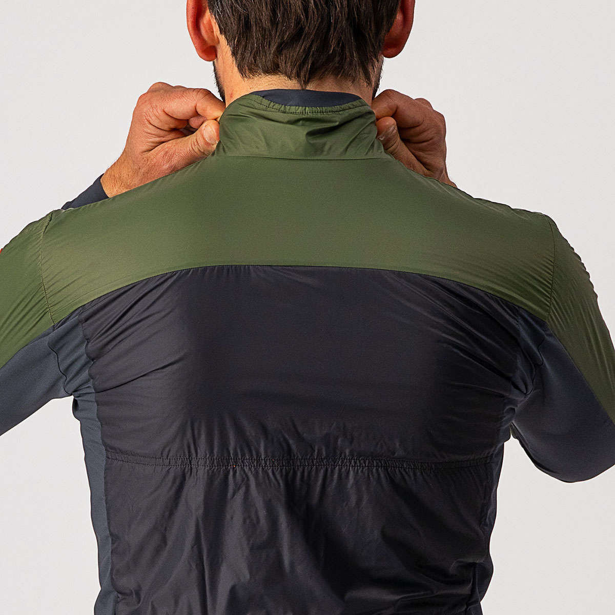 Castelli Unlimited Puffy Fietsjack Groen/Donkergrijs Heren