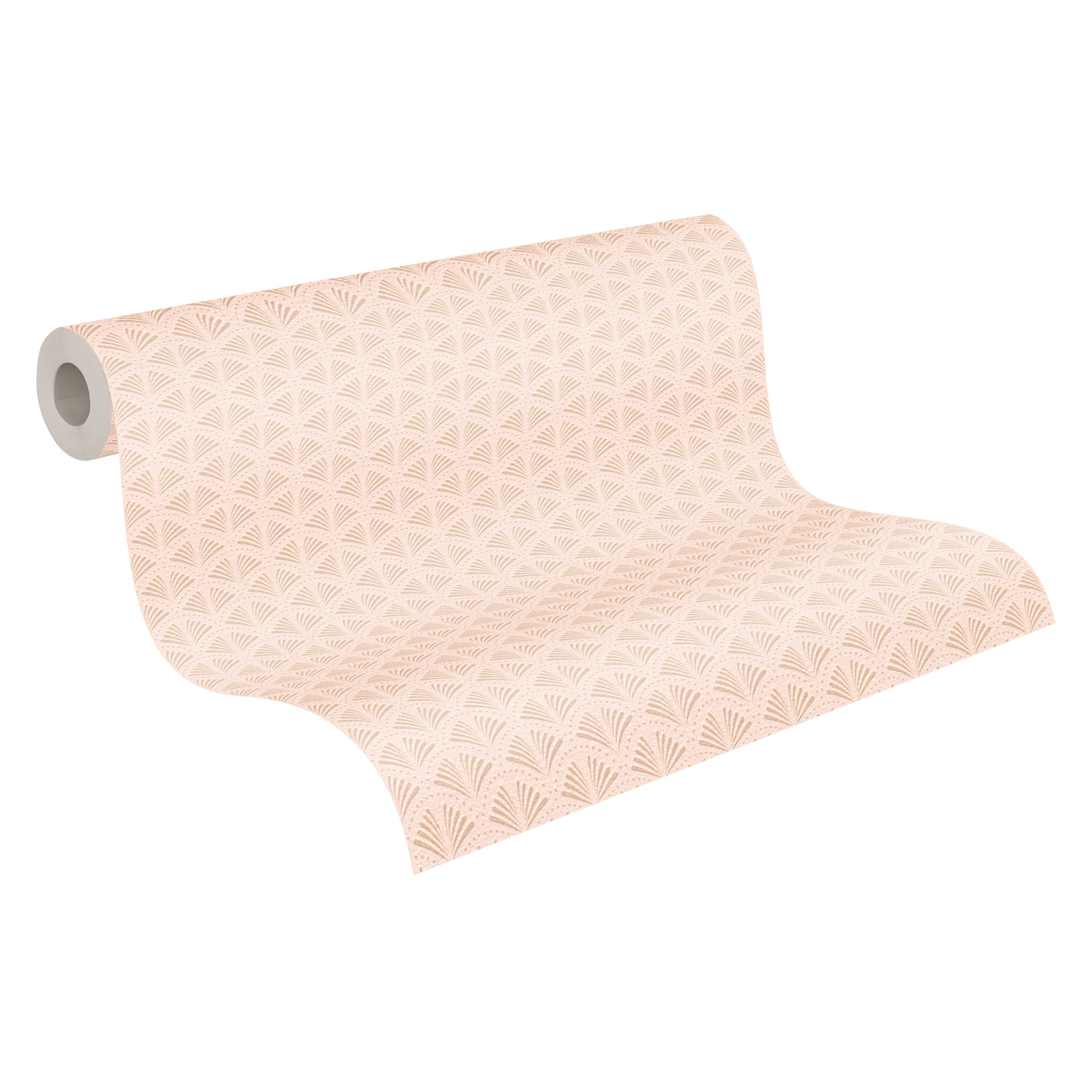 Vliestapete - rosa-beige - Grafik - 10 Meter