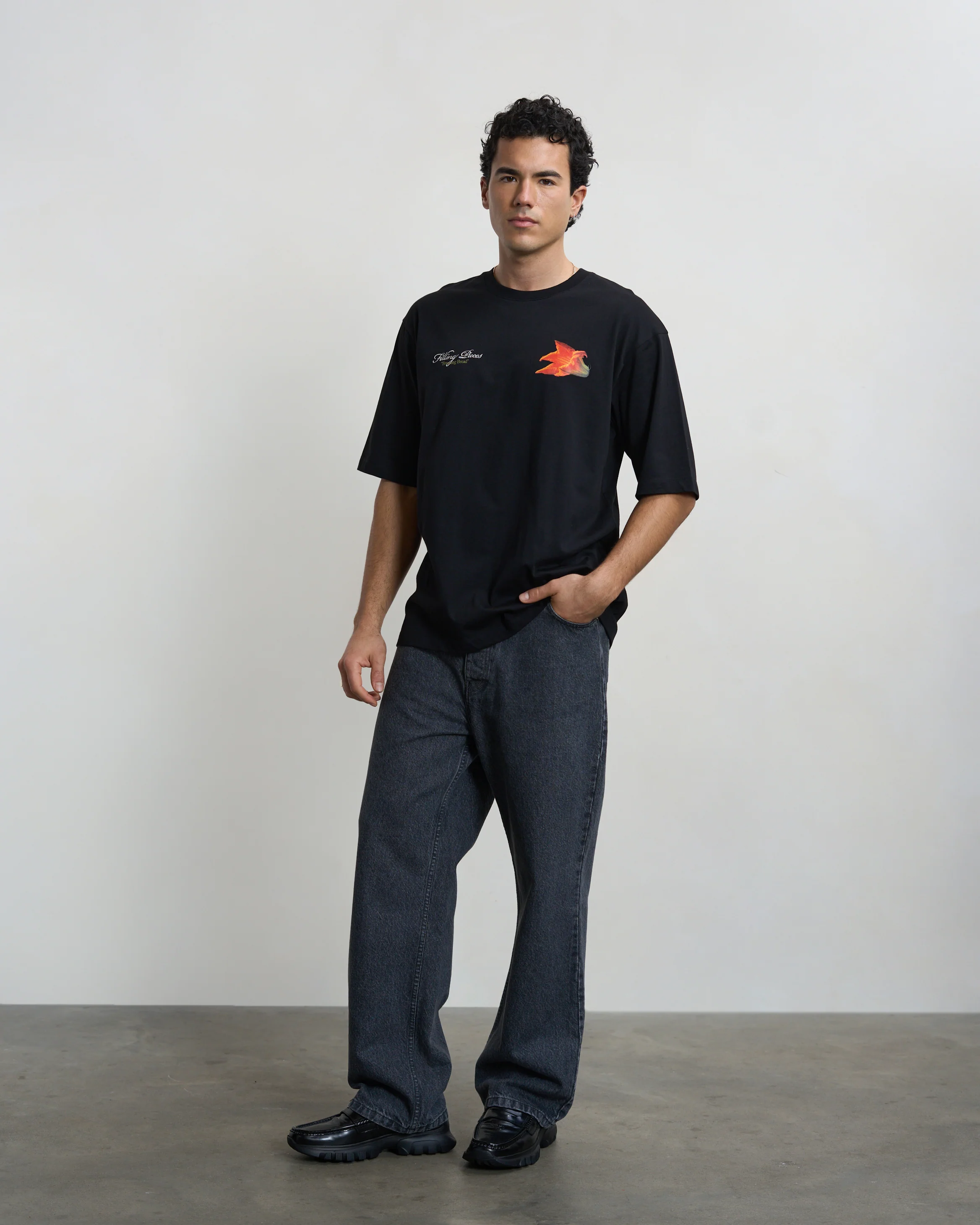 T-shirt Boxy Zucchini Black
