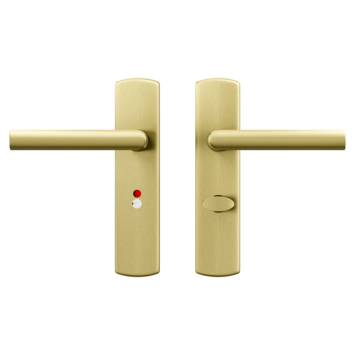 AXA deurkrukset Curve Milan goud blindschild zilver wc-/badkamersluiting 63/8