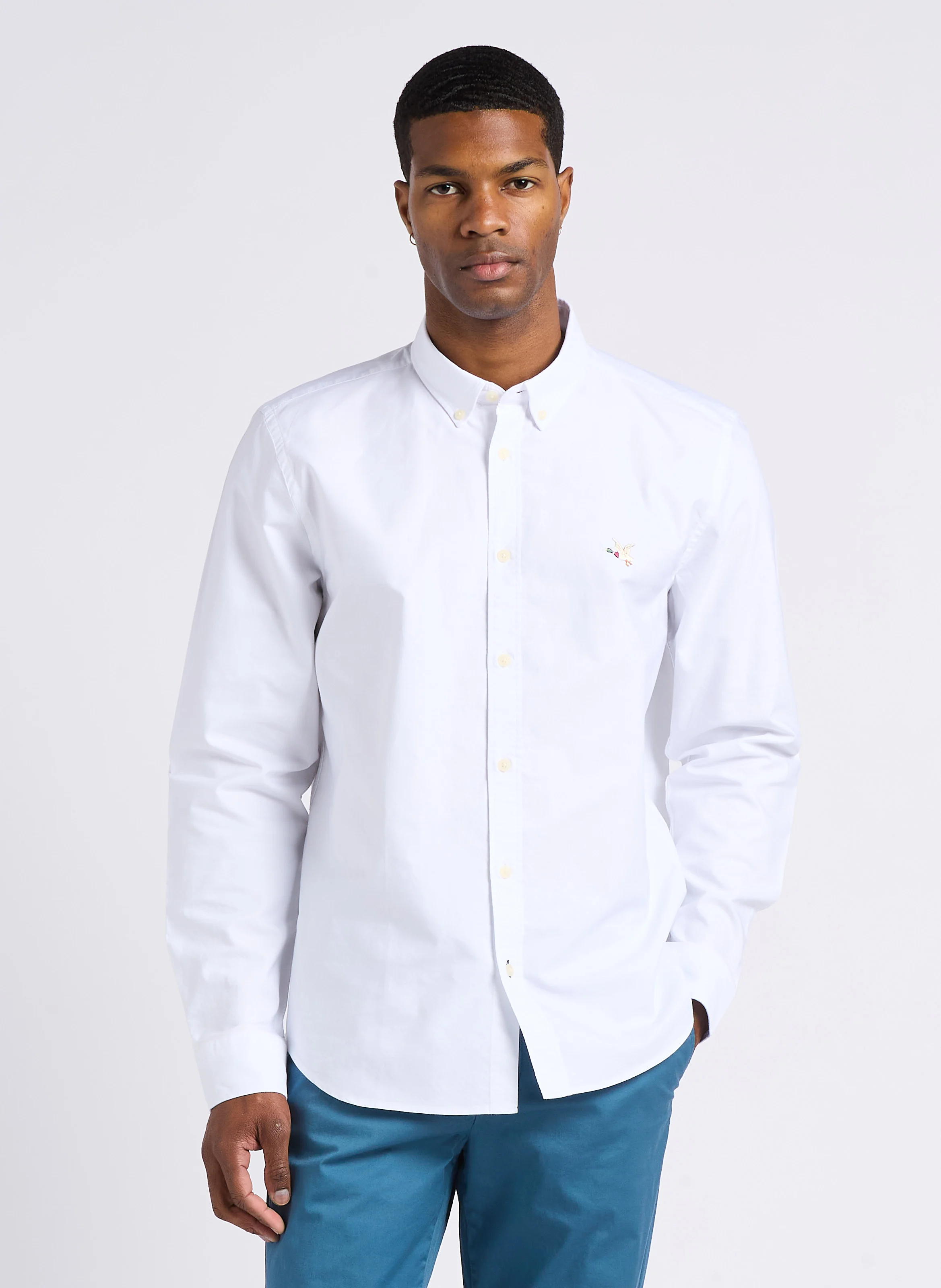 OXFORD TOGS - Chemise droite col classique| Blanc