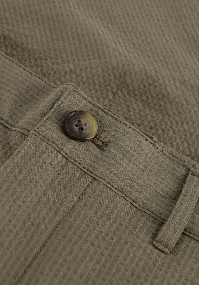 SELECTED HOMME groene selected homme korte broek slhregular-karl seersucker shorts