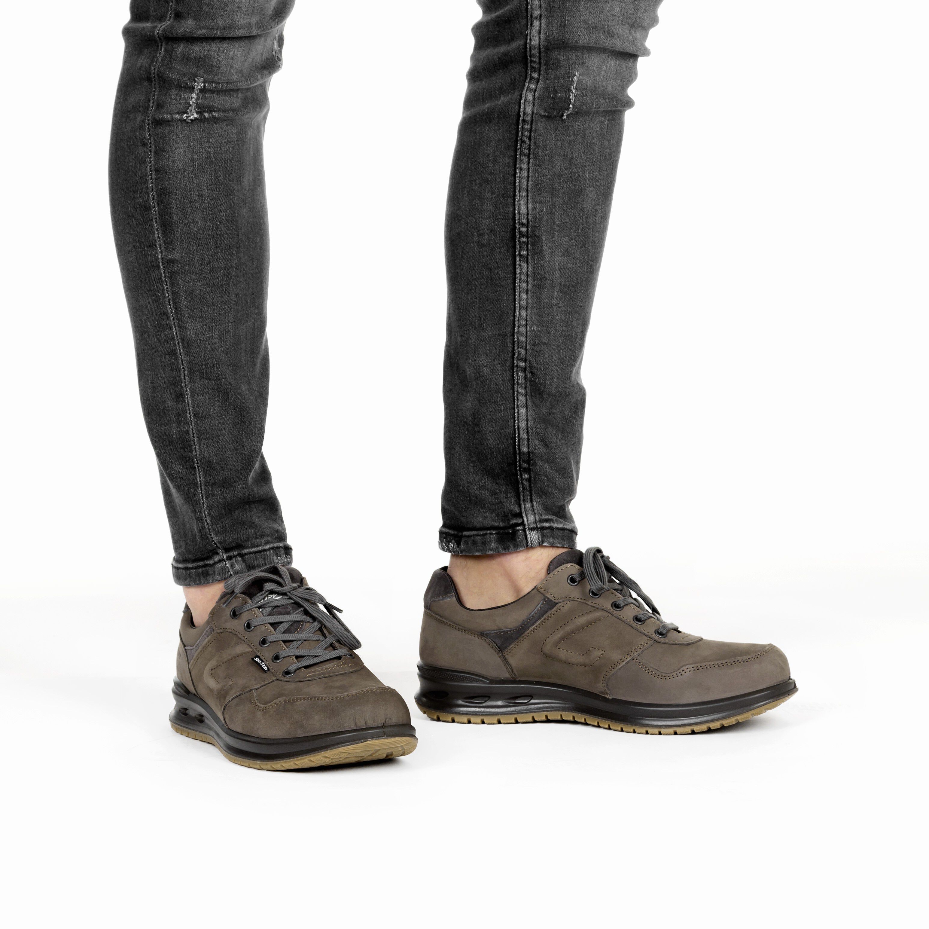 Grisport Heren veterschoenen middel bruin
