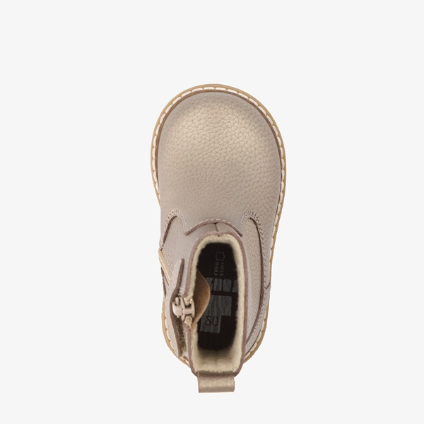 Groot leren meisjes boots goud