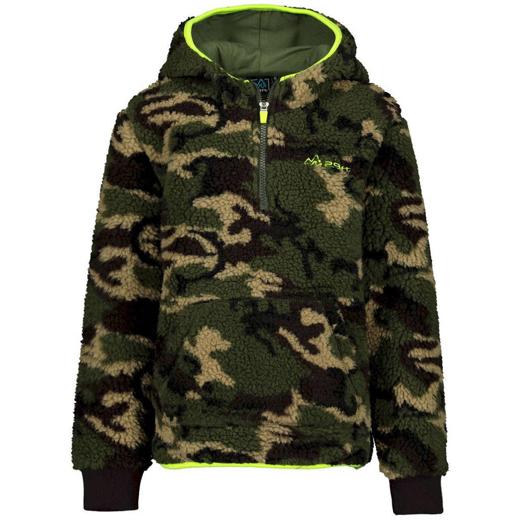 29FT teddy skisweater donkergroen