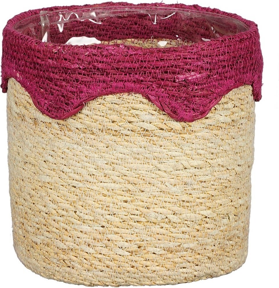 Mica Decorations plantenmand Ella roze D 18 H 18 cm