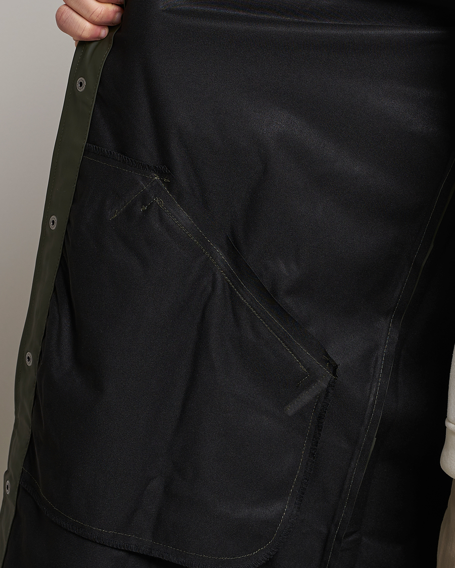 RAINS Long Jacket Green
