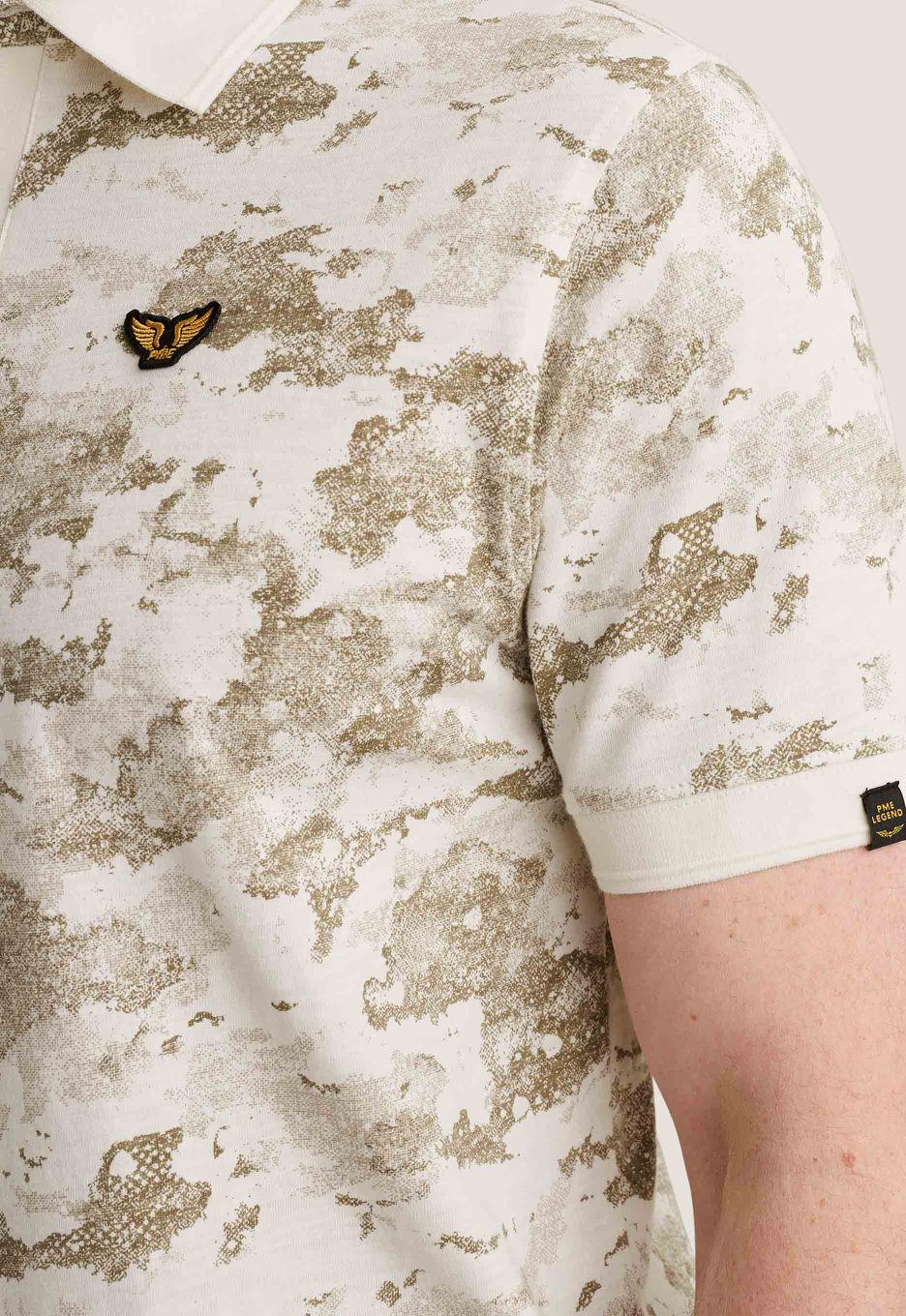 PME Legend Printed Slub Jersey Polo
