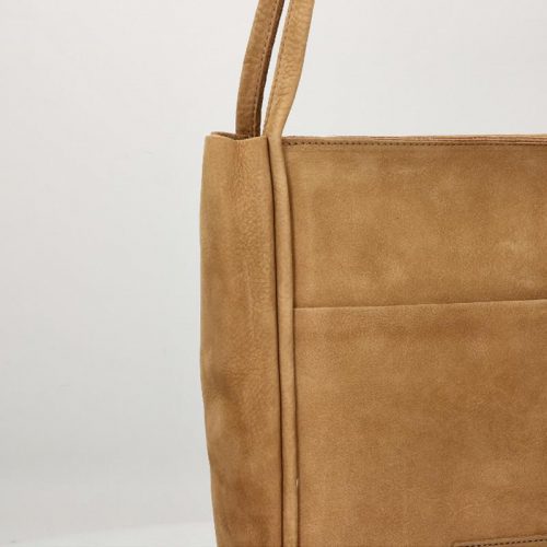 Shabbies Amsterdam Shoulderbag Nubuck Leather M Bruin