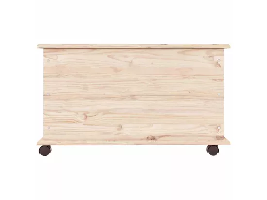 Coffre de rangement à roulettes ALTA 73x39,5x43 cm bois de pin