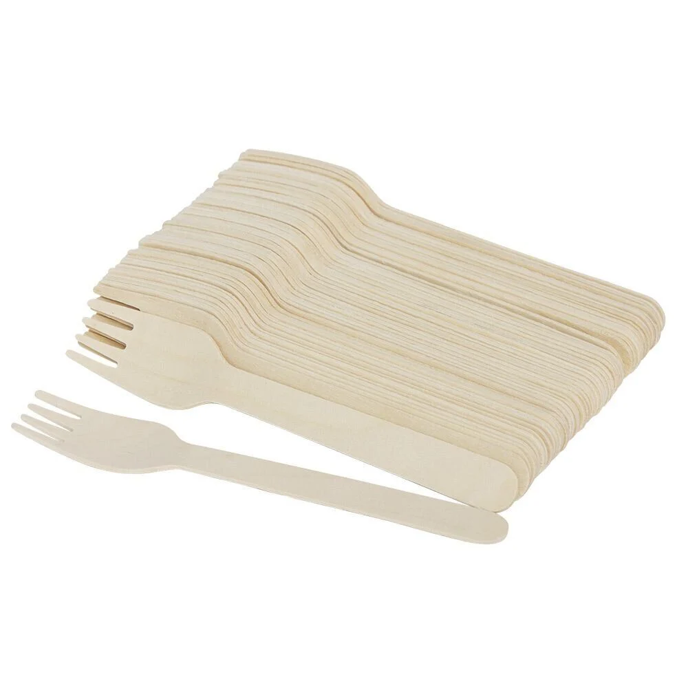 Ménagère bois de bouleau fourchette couteau cuillère x150