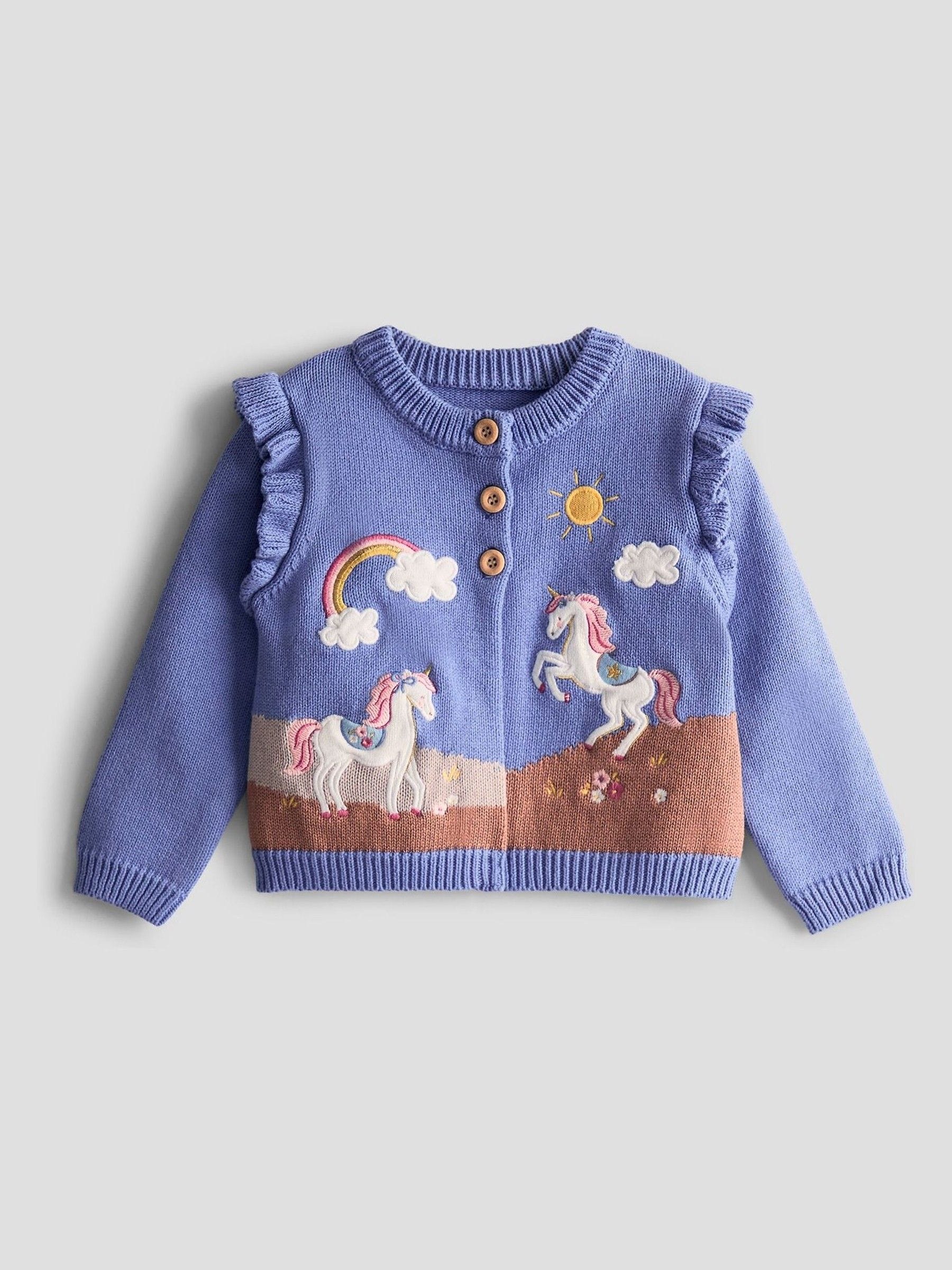 JoJo Maman Bébé vest met applicatie en ruches op de schouders