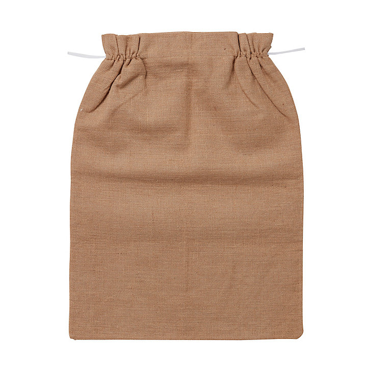 Sac hotte Noël jute naturel l.50 x H.80 cm