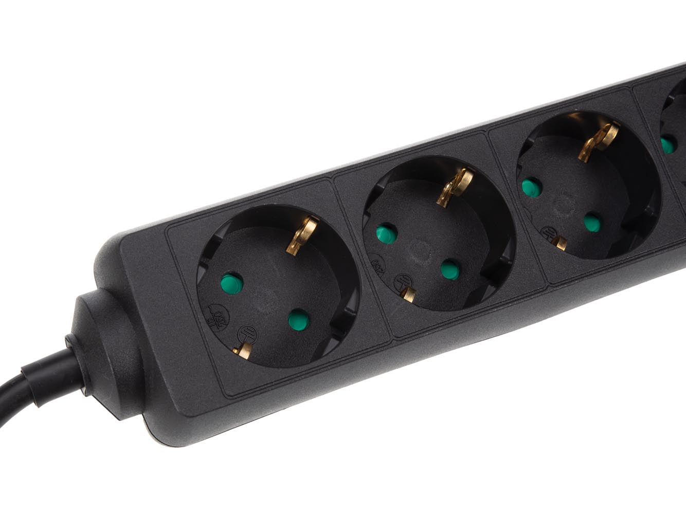 HQ-Power EB4STBHQ-G 4-weg stekkerdoos met krimpkous - 1,5 meter