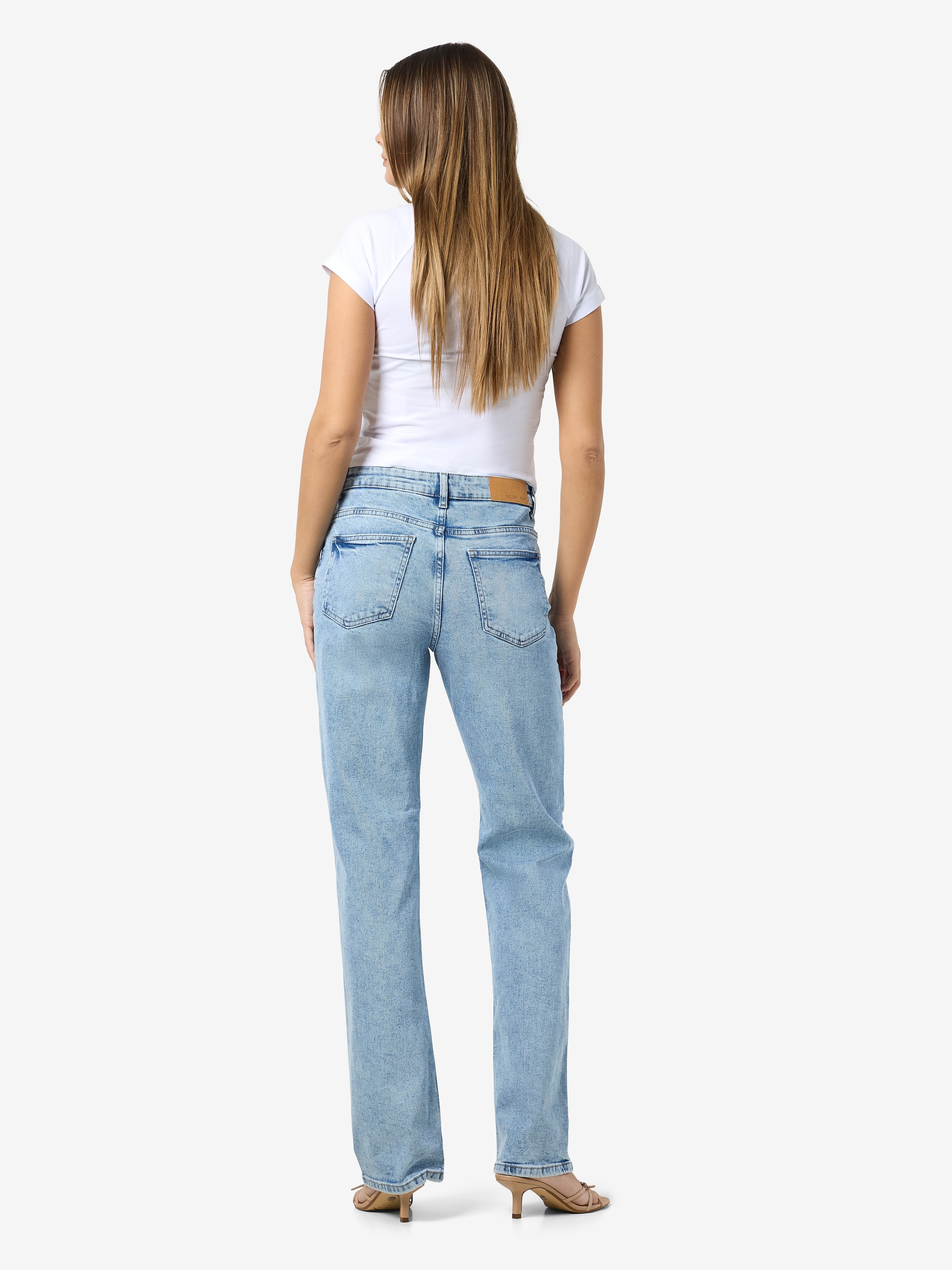 Noisy may High-waist-Jeans »NMMONICA HW STRAIGHT JEAN AZ359LB NOOS«