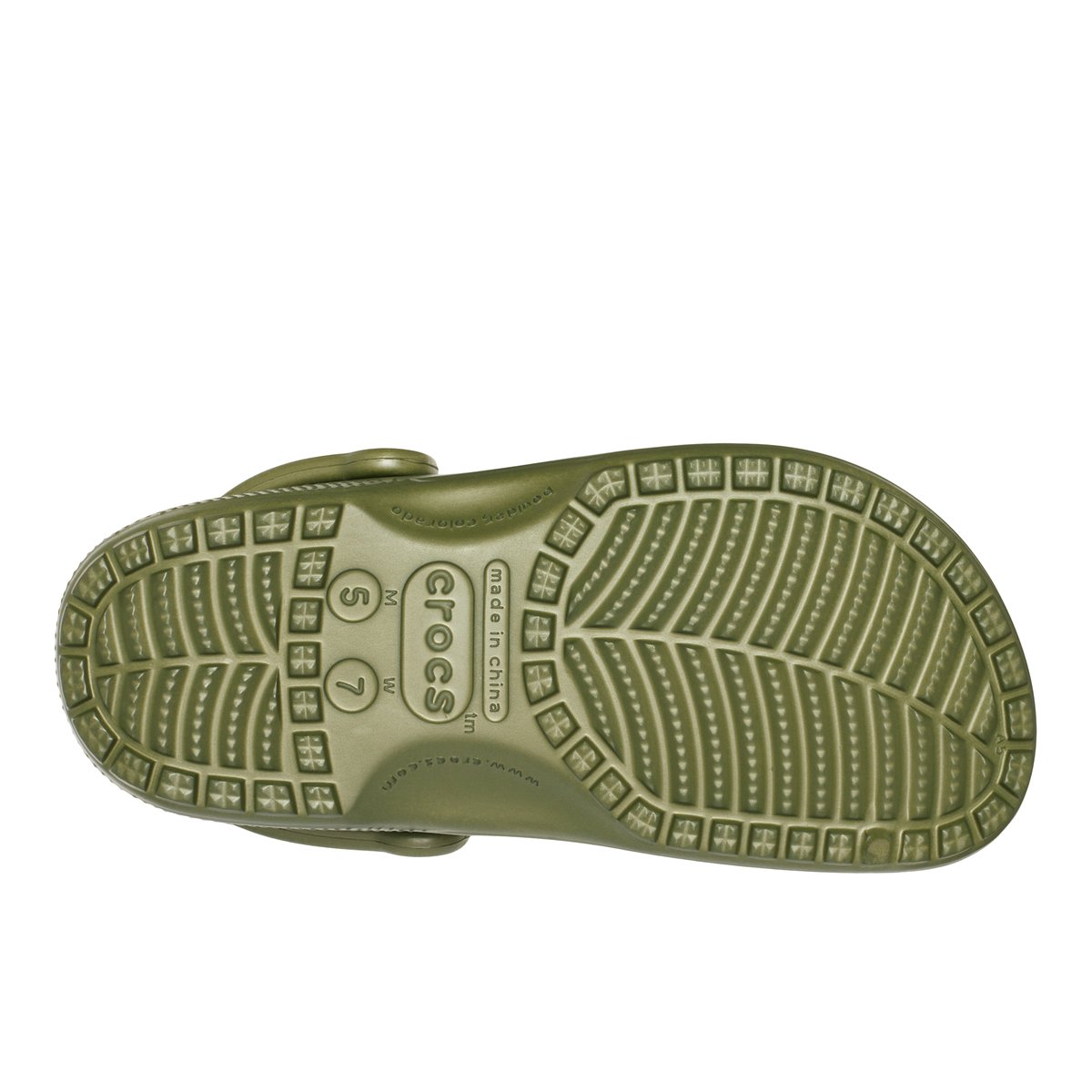 CROCS-Classic-m-Sabot d'eau - Talon plat - Vert