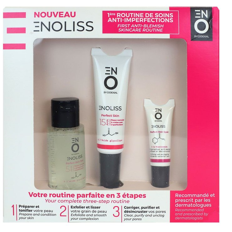 Coffret Enoliss Perfect Skin routine soins anti-imperfections