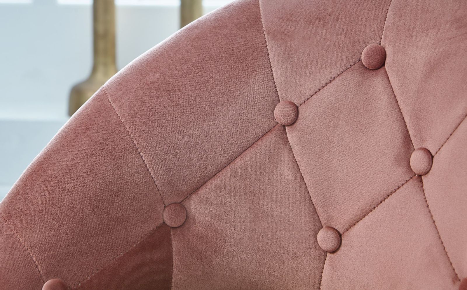 Loungesessel - rosa-gold - Samt - höhenverstellbar