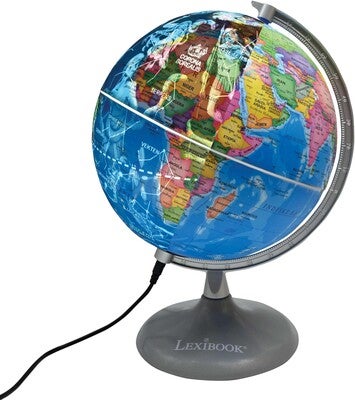 Lexibook Bordlampe Dag & Natt Globus Norsk