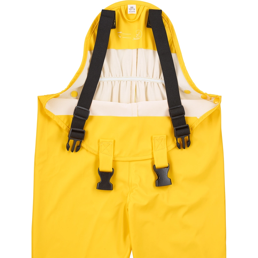 Sterntaler Regenträgerhose ungefüttert gelb
