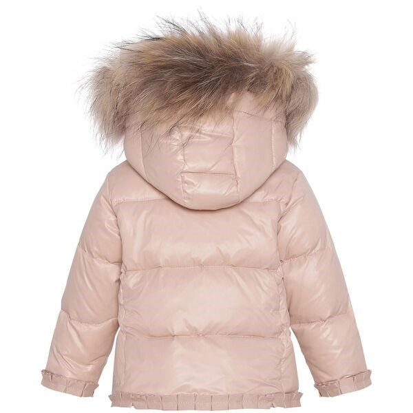 Featherlight Baby Dunfrakke m. Pels Mahogany Rose